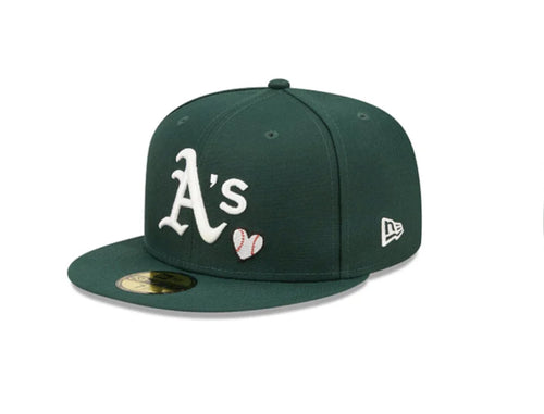 ATHLETICS TEAM HEART 59FIFTY GREEN - 4starrsCollection